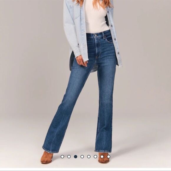 Abercrombie and Fitch The 70s Vintage Flare Jeans NWT - Picture 1 of 8